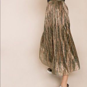 Ba&sh Lady Suzon vert skirt